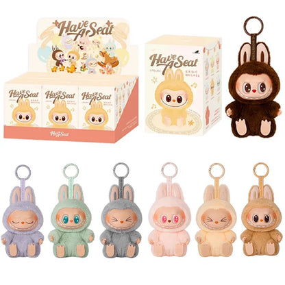 1:1 High-Quality Macaron 2nd The Monsters Labubu Vinyl Plush Blind Box - Sitting Party Doll, Decorative Surprise Gift
