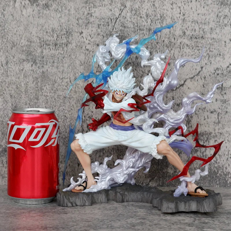 25cm One Piece Raiden Five Gear Nica Lightning Luffy Action Figure – Collectible Statue Toy for Decoration & Gifts