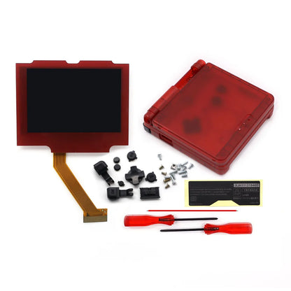 HISPEEDIDO V5 Laminated GBA IPS Backlight Screen Kit — Easy Install with Shell for GameBoy Advance SP, No Cutting Needed