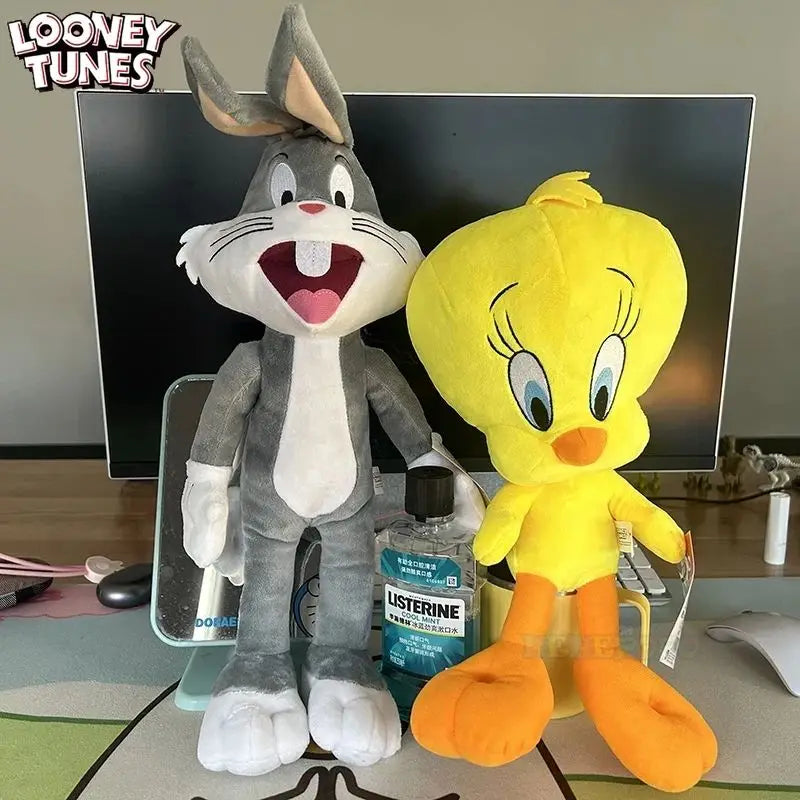 Looney Tunes Plush Toy Set — 20cm Bugs Bunny, 32cm Tweety, Lola Bunny & Daffy Cartoon Peluche