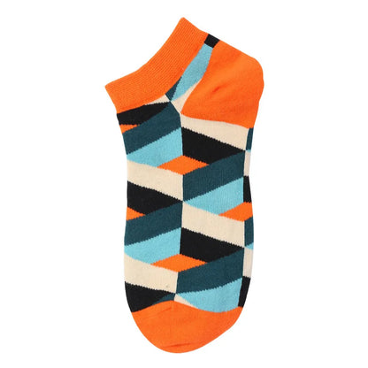 40-Style Colorful Cotton Ankle Socks – Fashion Novelty Short Socks for Men & Women, Funny Animal, Food & Avocado Casual Designs
