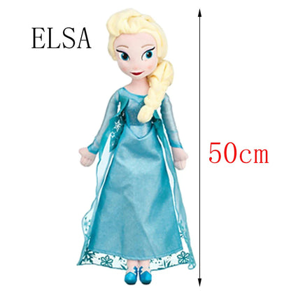 30-50 CM Frozen Anna Elsa Dolls Plush Snow Queen Princess Toy - Soft Stuffed Frozen Toys for Kids, Birthday & Christmas Gift