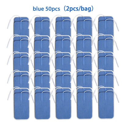 5×9cm Non-Woven Electrode Pads – 2mm Plug for TENS Muscle Stimulator & Acupuncture Machine, Gel Patch Accessories
