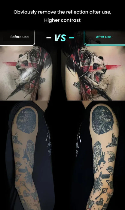 120 LED Tattoo Fill Light with 52mm CPL — Circular Polarizing Filter for Cellphone Lens, Compatible with Any Phone