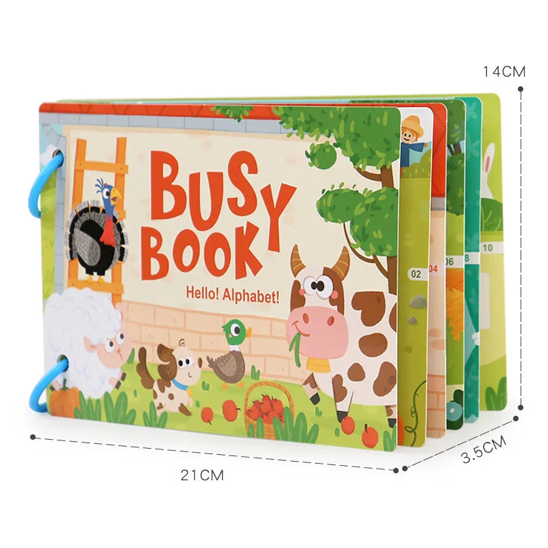 Montessori Baby Busy Book – My First Quiet Book, Early Learning Toy & Matching Game for Toddlers (2-3 Years)
