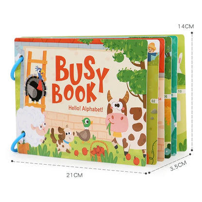 Montessori Baby Busy Book – My First Quiet Book, Early Learning Toy & Matching Game for Toddlers (2-3 Years)