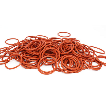 VMQ Red Silicone O-Ring Seal – Food Grade Waterproof Gasket Washer, 5–80mm OD, Insulated Sealing Ring
