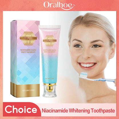 Niacinamide Whitening Toothpaste – Stain Removal, Plaque Reduction & Fresh Breath