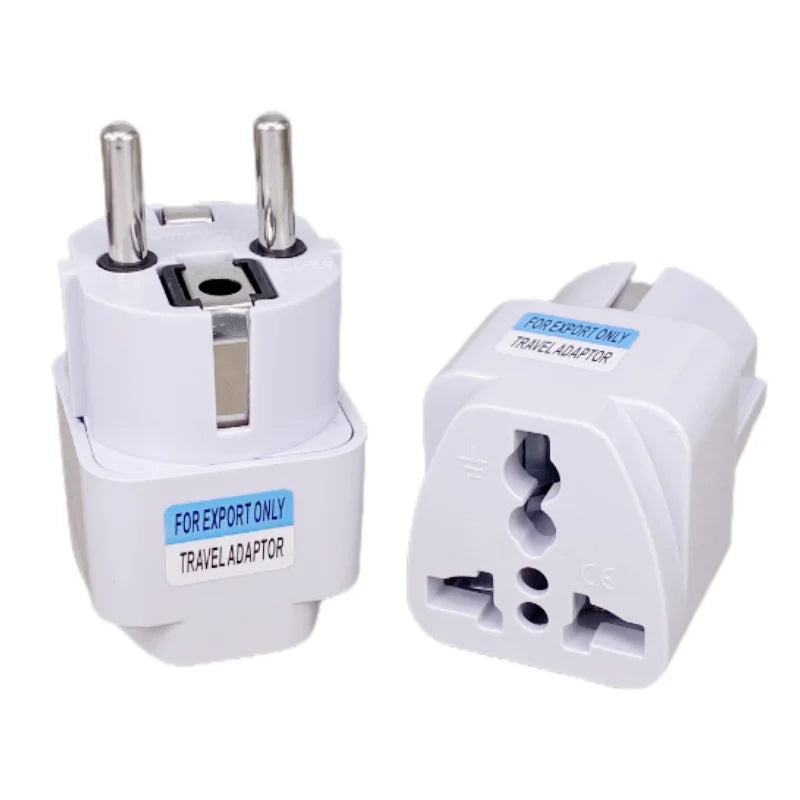 Universal EU Plug Adapter – International AU, UK, US to EU/KR Travel Electrical Plug Converter & Power Socket