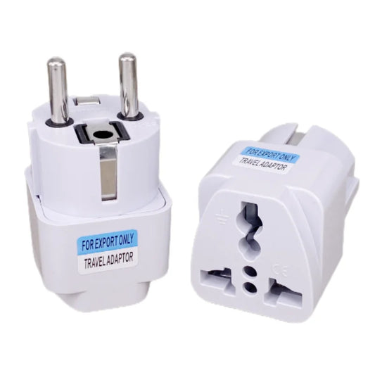 Universal EU Plug Adapter – International AU, UK, US to EU/KR Travel Electrical Plug Converter & Power Socket