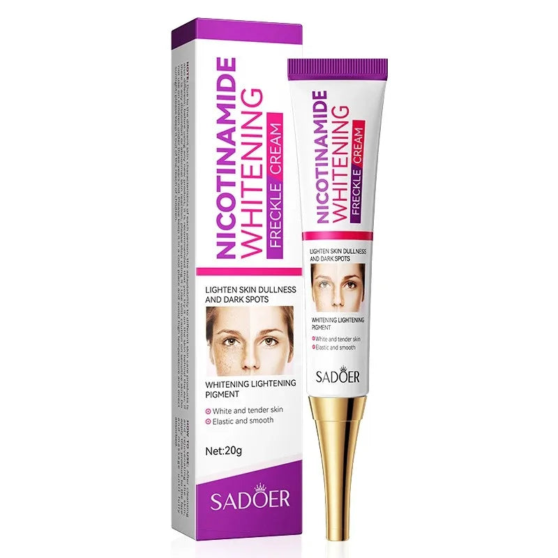 SADOER Nicotinamide Freckle & Dark Spot Cream – Melasma Removal Whitening Face Cream for Brightening & Moisturizing Skin Care