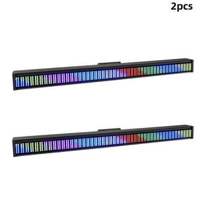 2PCS 200W RGB LED Bar Strobe Light - DMX DJ Wash Lighting with 192 Partition Stage Effects