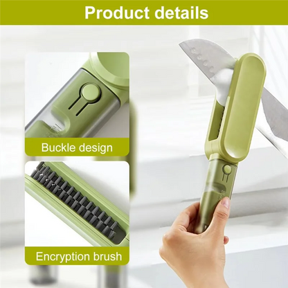 P4 Tableware Cleaning Brush – Strong Decontamination Scrubber in Green for Dishes & Utensils