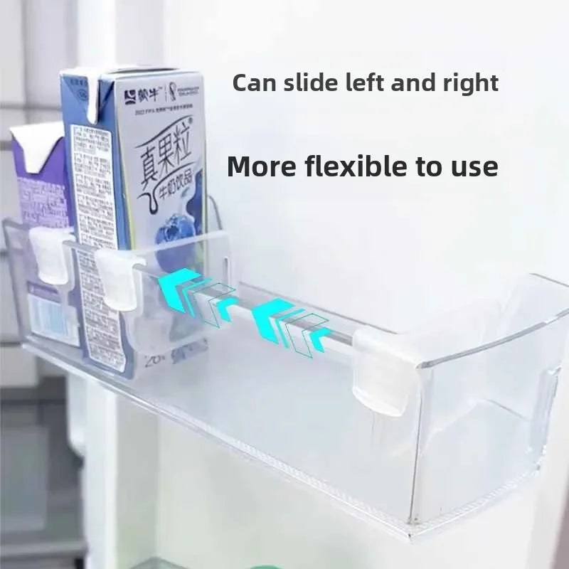 Refrigerator Kitchen Organizer Shelf — Efficient Storage Dividers for Eggs, Bottles & Fridge Items