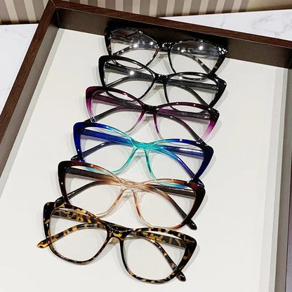 Fashion Cat Eye Reading Glasses – Luxury Anti-Blue Light Eyewear for Women & Men with Presbyopia