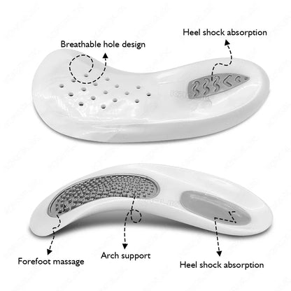 Orthopedic Half Insoles - Removable Foot Arch Support & Massage Shoe Pads for Daily Comfort