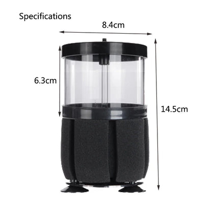 Black Aquarium Sponge Filter – Biochemical Bio Filter for Fish Tank Air Pump Skimmer, Aquarium Filtration System Filtro Aquario