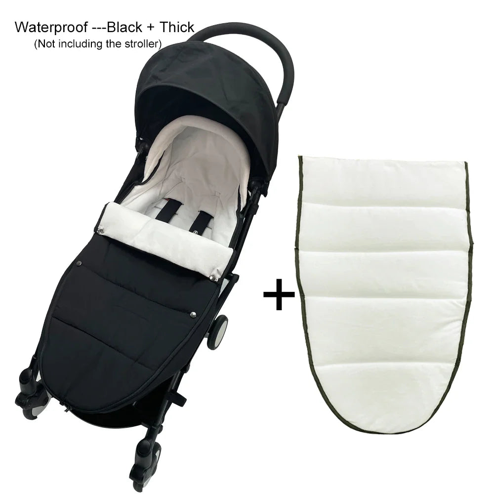 Universal Stroller Footmuff – Windproof, Waterproof & Thermal Warm, Compatible with YOYO & Bugaboo Strollers