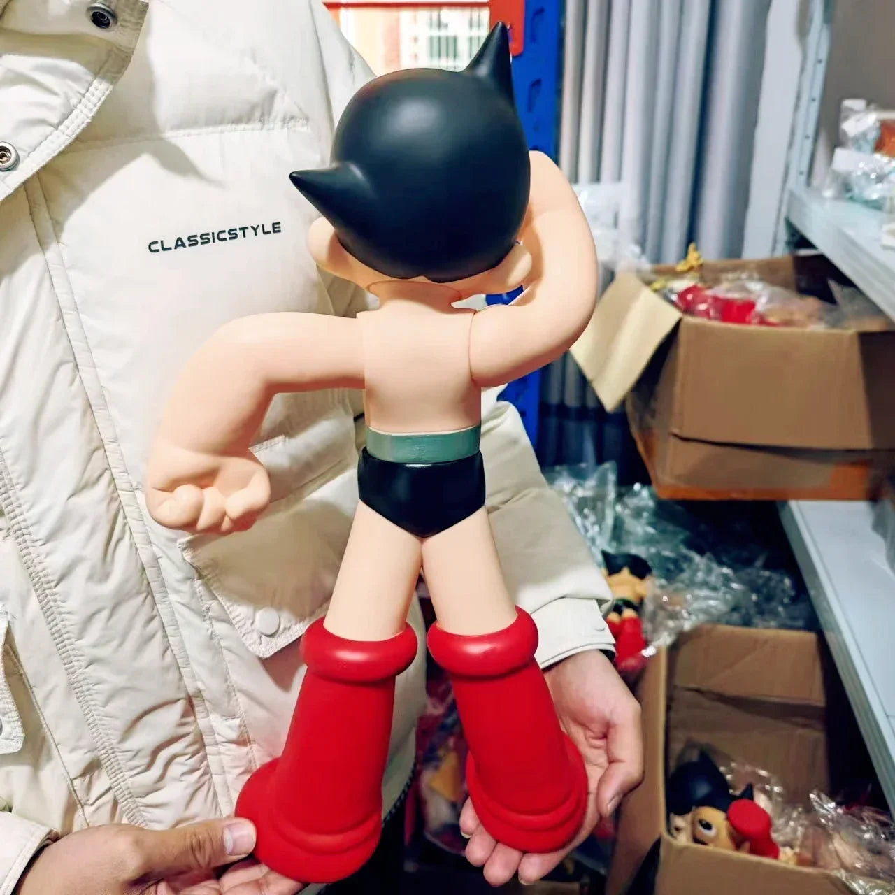 40CM AstroBoy Mighty Atom PVC Action Figure – Movable Anime Statue Collectible Toy, Holiday Gift