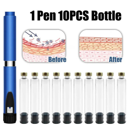 Magic Pen Tattoo Pen 3ml Empty Cartridge Kit — Cassette Bottle for Lilly Insulin Pen, Medical Aesthetic Use, Individually Packaged