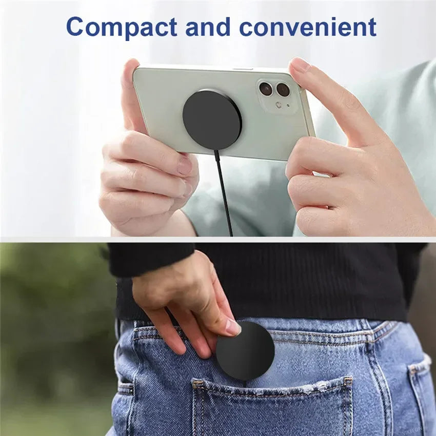 100W Magnetic Wireless Charger Pad — Fast PD Charging for iPhone 15/14/13 Pro Max, AirPods & MacSafe Portable Station