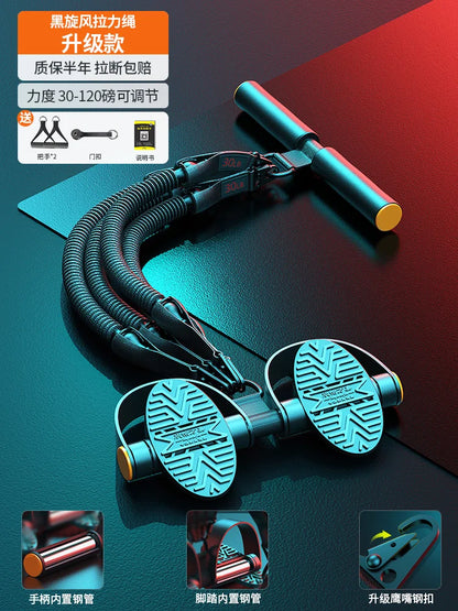 Pedal Type Tensioner – Multifunctional Fitness Device for Men's Back, Abdomen & Abdominal Muscle Training, Pull Rope Workout Tool