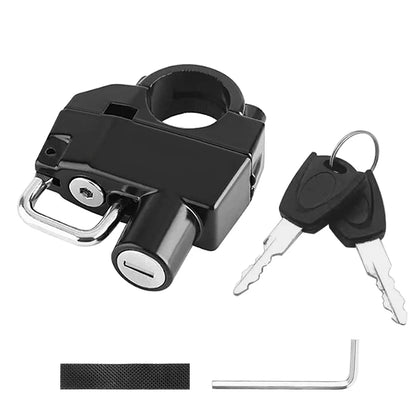 Secure Your Ride: Motorcycle Helmet Anti-Theft Lock with 2 Keys & Installation Tool - Bike Security Accessories