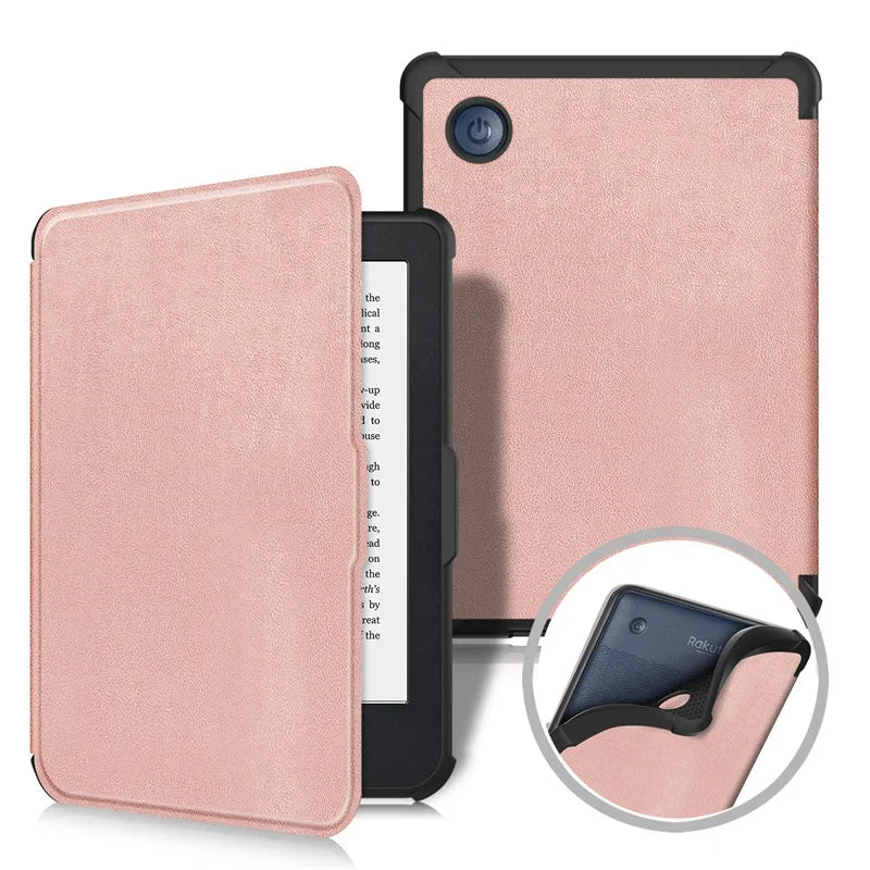 Kobo Clara BW/Clara Colour 2024 Case - 6 Inch Auto Wake Sleep PU Leather Cover, Soft Magnetic Ereader Hoesje N365 N367 Funda