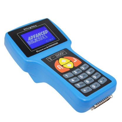 T300 Key Programmer Auto V23.9 – Car Key Maker & Code Programmer, Blue/Black, English & Spanish Versions
