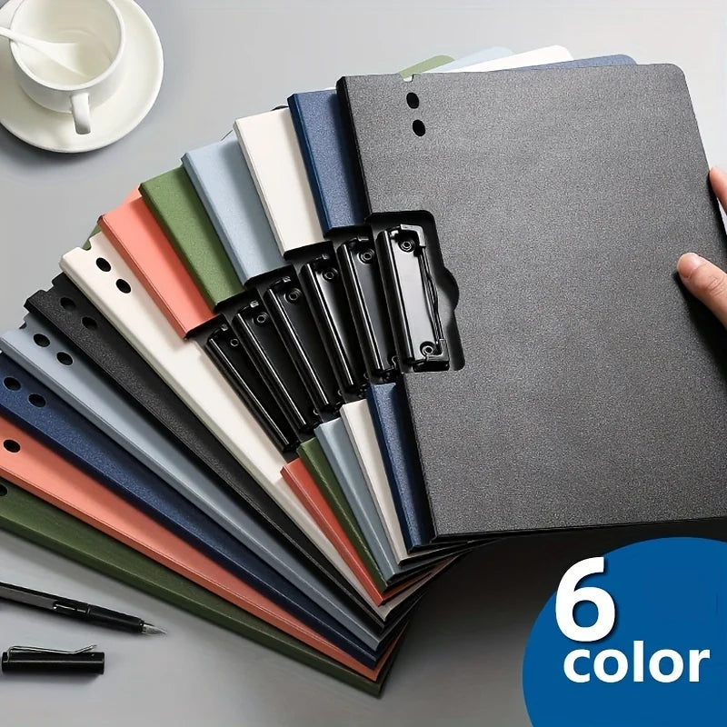 A4 Document Folder with Clipboard Cover – Business & School Paper Organizer File Holder Stationery Office Supplies