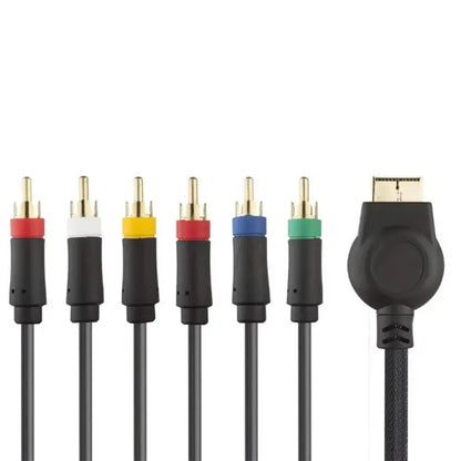 1.8m AV Multi Out Component RCA Audio Video Cable for Sony PlayStation PS2/PS3 HD Gaming Console Connection Cord