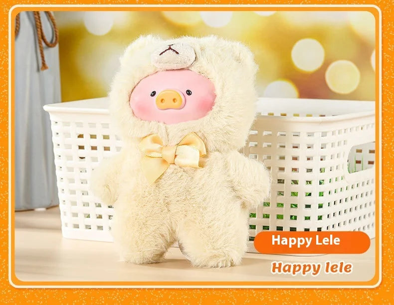 Blind Box Lulu Pig Vinyl Plush – Retro Teddy Series Cute Bag & Desktop Decoration Gift