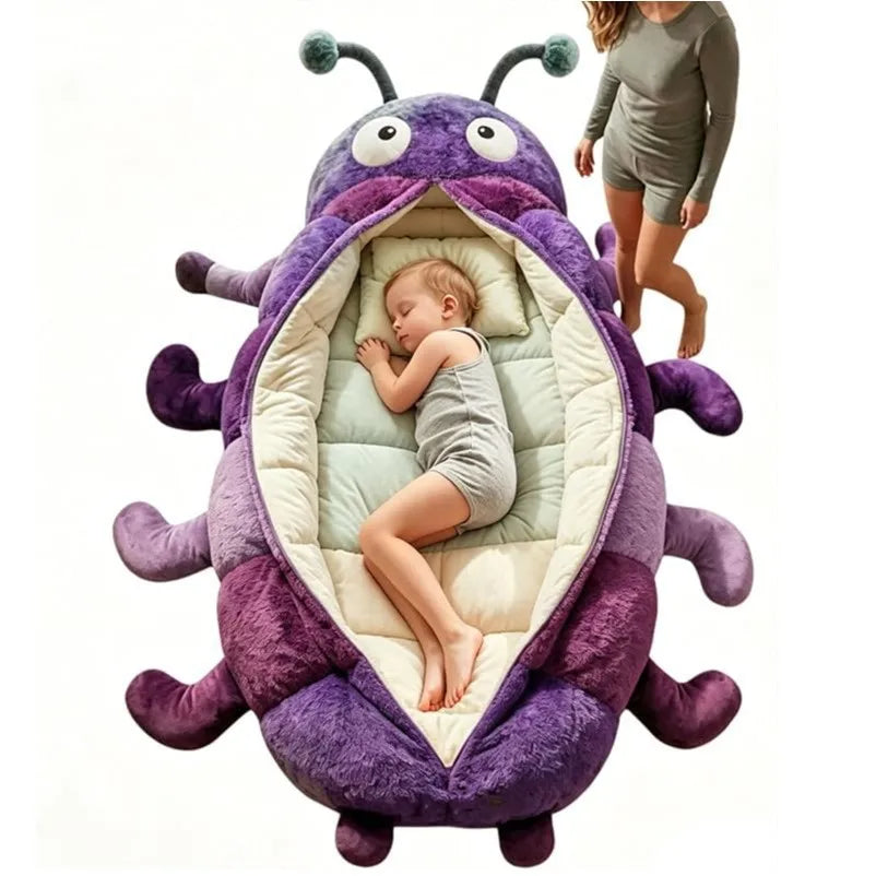 Hugging Caterpillar Sleeping Bag - Cozy Snuggle Design for Kids & Adults