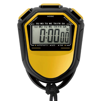 Classic Waterproof Digital Sports Stopwatch – Professional LCD Timer with String for Timing Events