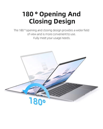 14.1" Laptop Computer – Windows 11, 12GB RAM, 1TB/2TB SSD, Portable Notebook for Office, Study & Entertainment
