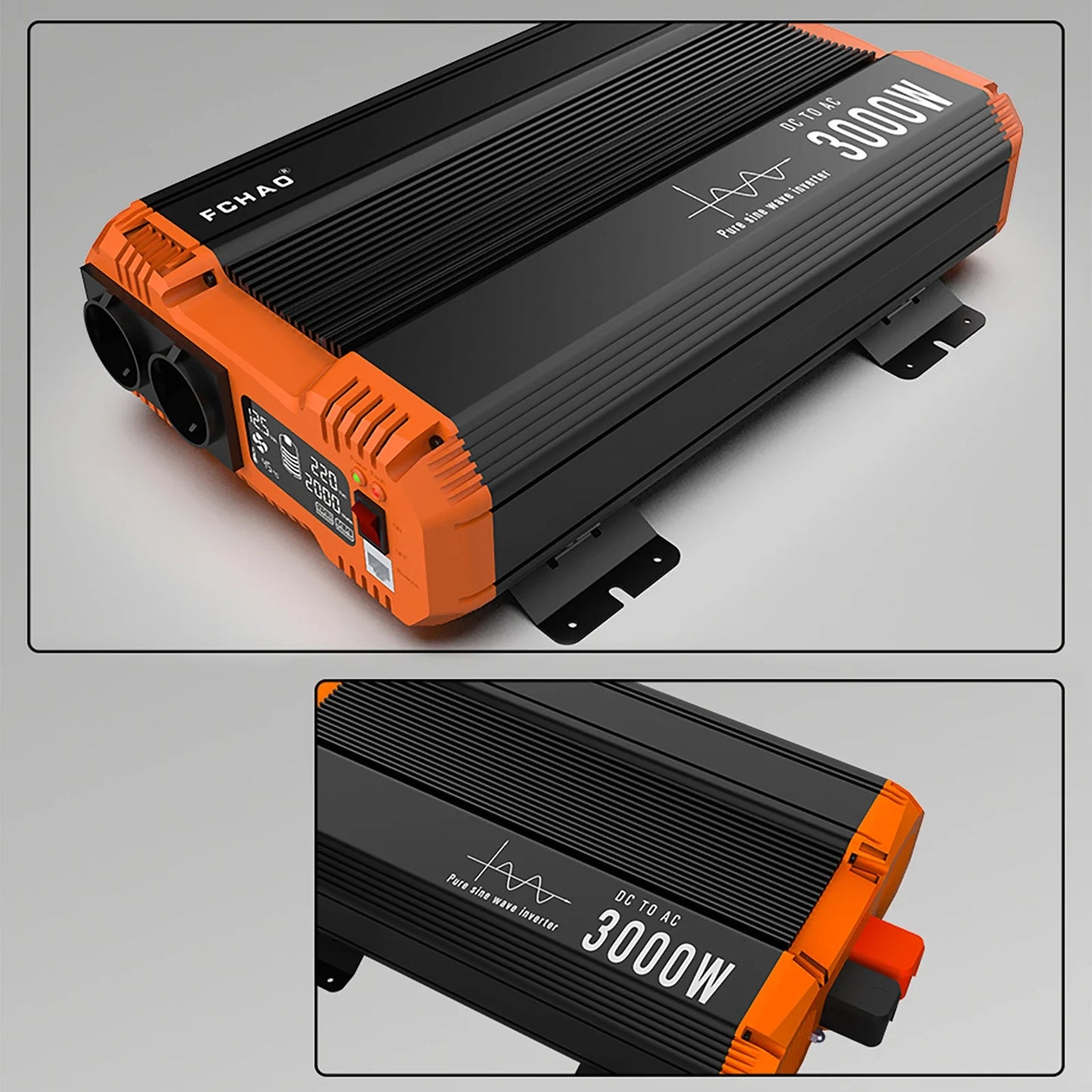 High Power Pure Sine Wave Inverter — 7000W DC to AC 220V/230V Converter for Home, RV & Off-Grid