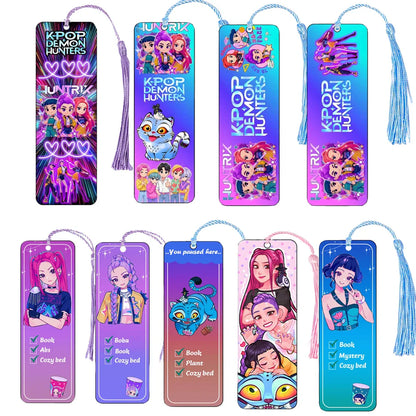 Kpop Demon Hunters Huntrix Cartoon Bookmarks – Cute Anime Stationery for Fans & Book Lovers