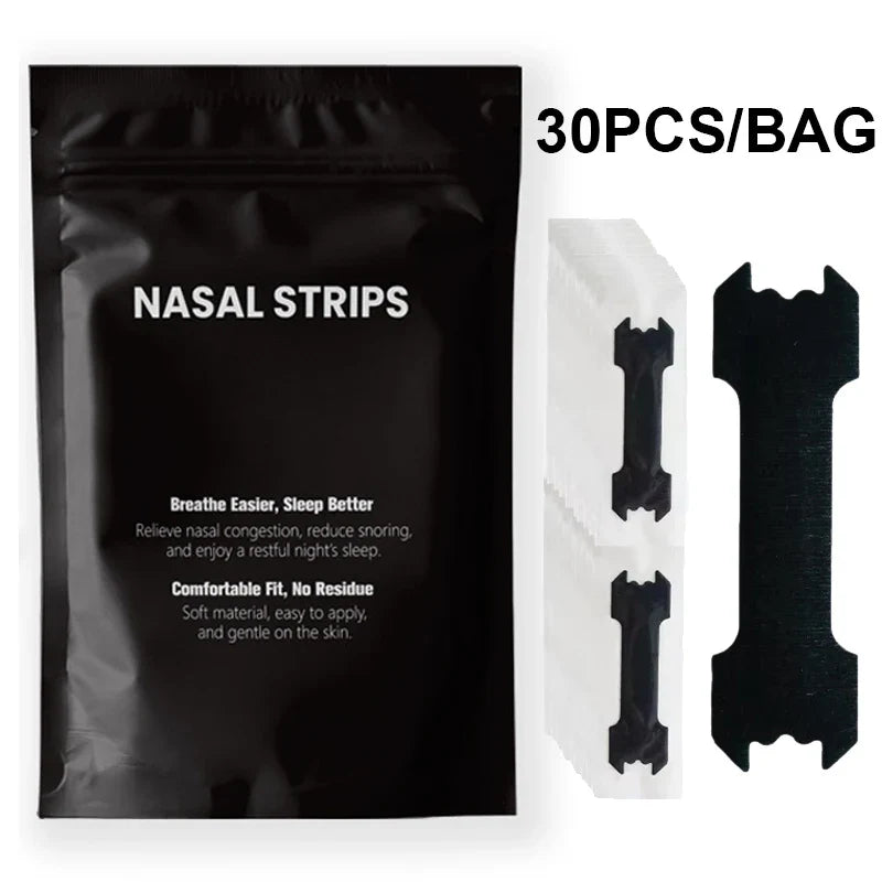 30/60/90PCS Anti-Snoring Nose Patch Set – Extra Strength Nasal Strips for Better Breathing & Sleep Aid