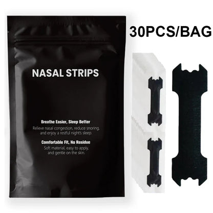 30/60/90PCS Anti-Snoring Nose Patch Set – Extra Strength Nasal Strips for Better Breathing & Sleep Aid
