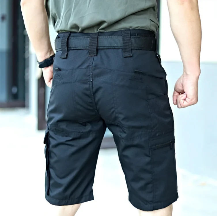 Men’s Camouflage Cargo Shorts - Quick Dry Outdoor Military Hiking Pants with Multiple Pockets