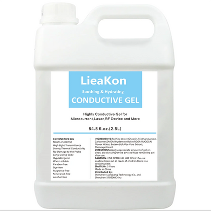2.5L Gel Conductor – Clear Contact Gel for Radiofrequency & Cavitation Ultrasound Beauty, Face & Body Skin Care