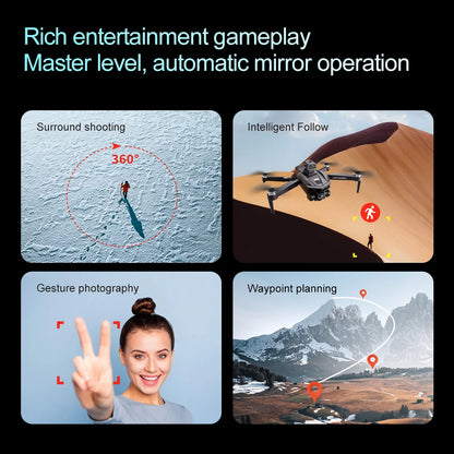 2025 V168 Pro MAX GPS Drone – 8K HD Camera, 5G WiFi FPV, 360° Obstacle Avoidance, Brushless RC Quadcopter