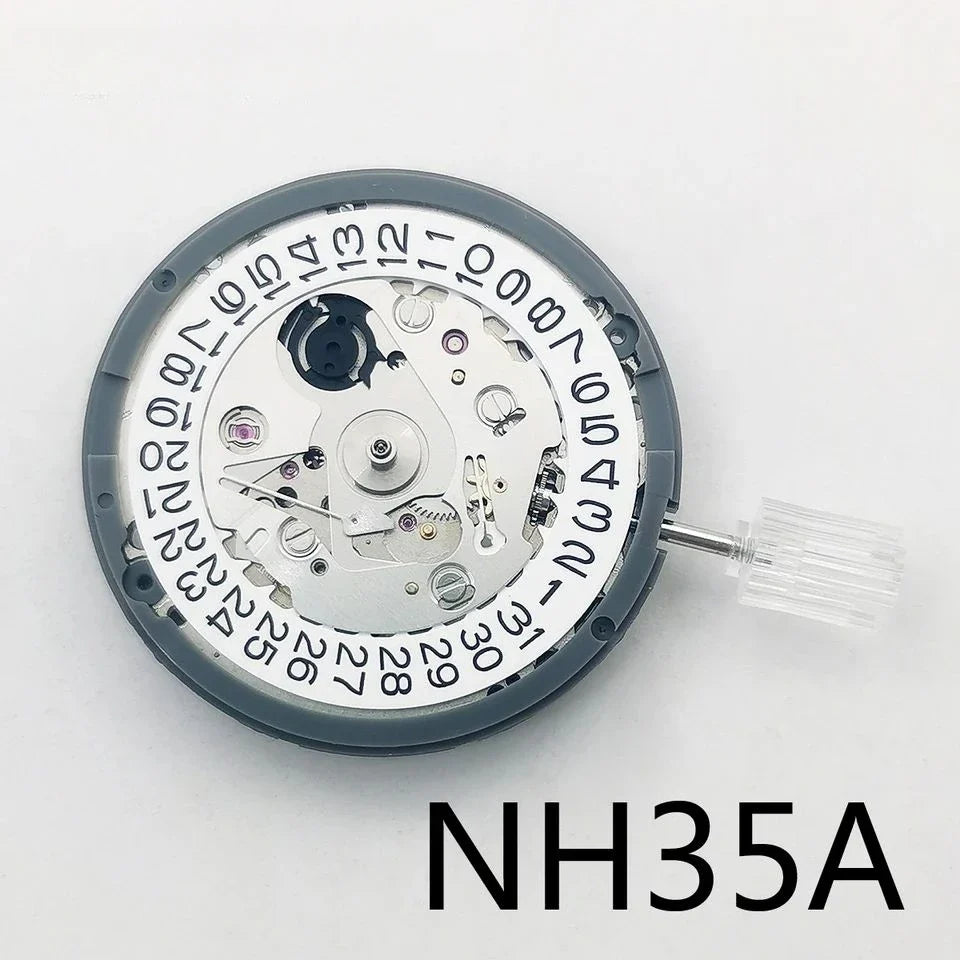 NH35A Premium Automatic Movement – 24 Jewels, White Date Wheel, Self-Winding & High Accuracy Replacement