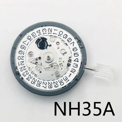 NH35A Premium Automatic Movement – 24 Jewels, White Date Wheel, Self-Winding & High Accuracy Replacement