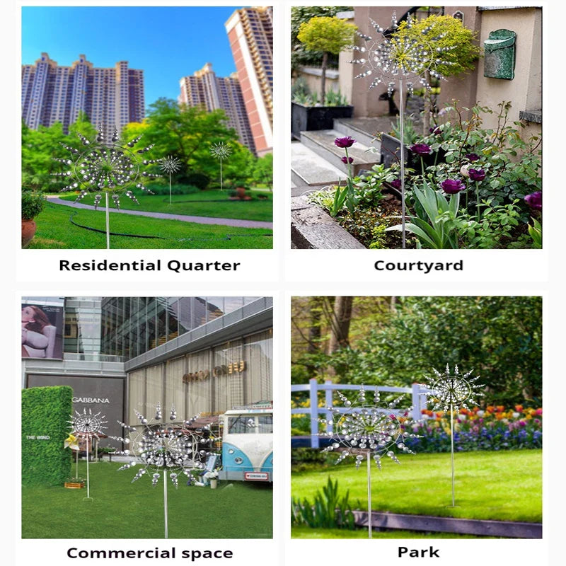 Creative 360-Degree Rotating Metal Windmill – Garden Lawn Yard Decoration & Ornament