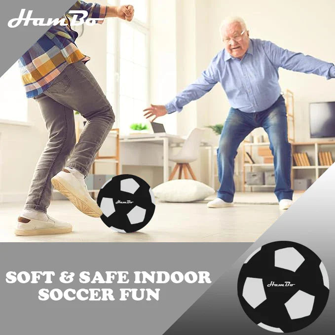 Silent Foam Soccer Ball – Size 3, 5 & 7, Mute Indoor Airless Football for Kids & Adults Fun Sports