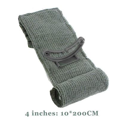 Israeli Bandage 4/6in — Emergency Combat Wound Dressing, Tactical Compression First Aid for IFAK & Military Medical Use