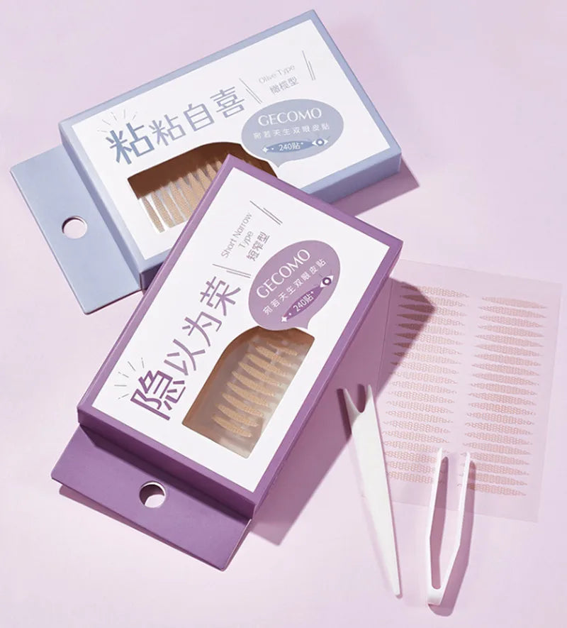 960PCS Invisible Double Eyelid Tape Stickers – Long-Lasting Clear & Beige Self-Adhesive Eye Lift Tools