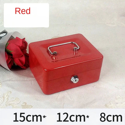 Security Cash & Key Safe Box — Steel Lockable Money, Coin, and Jewelry Storage for Home and Shop