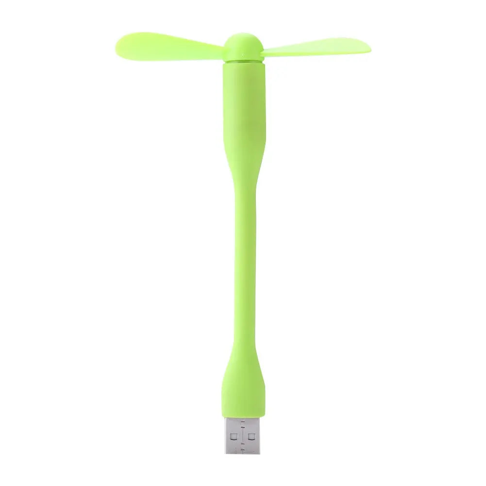 Mini USB Flexible Fan – Bendable Portable Hand Fan for Laptop, PC, Power Bank, and AC Charger, Summer Cooling Gadget